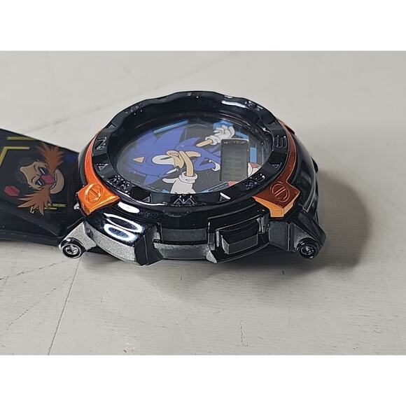 SEGA Sonic The Hedgehog Watch Orange Digital Accutime Working SNC400057MWM RARER - Picture 8 of 16